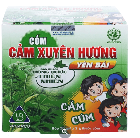 Thuốc cốm Cảm Xuyên Hương Yên Bái điều trị cảm cúm, cảm lạnh (20 gói x 2g)